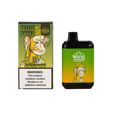 Rei 8000 Vape eletrônico descartável do golpe do OEM com 5% Nic Salt