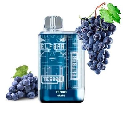 Te5000 gelo Vape descartável da uva do OEM Vape 13.5ml 5000 sopros 950mah