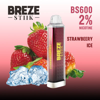 600Puffs caneta de vaporizador descartável com 2 ml de E-Liquid e bateria de 500 mAh