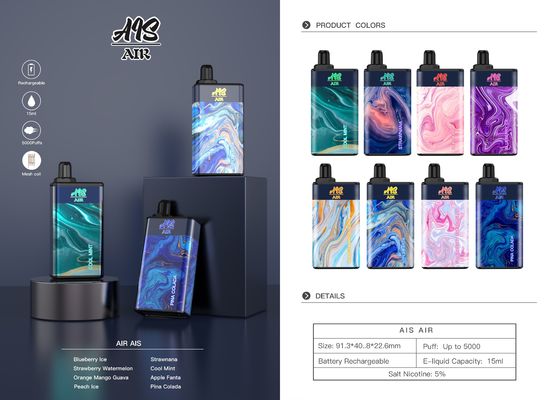 O sopro grande Vape 15ml de Mesh Coil 950mah preencheu o cigarro eletrônico líquido de E