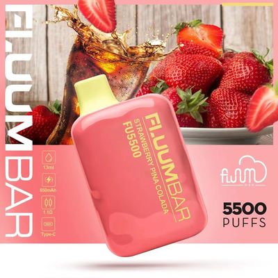 12ml Fluum Bar pré-preenchido 5500 sabores de suco Vape descartável 650mAh