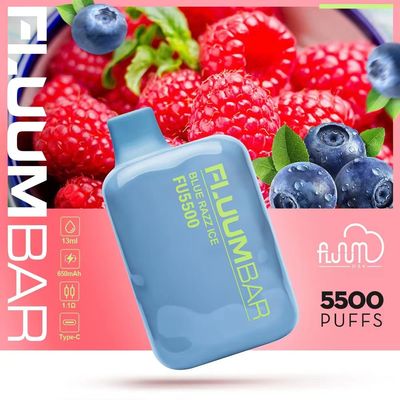 12ml Fluum Bar pré-preenchido 5500 sabores de suco Vape descartável 650mAh