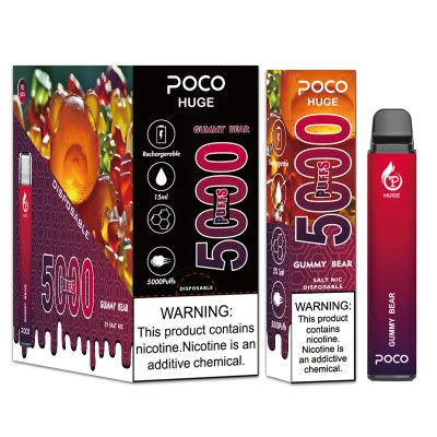 Cigarro eletrônico original POCO 5000 de Mesh Coil Big Puffs Rechargeable