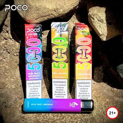 15 ml POCO HUGE 5000 puffs cigarro eletrônico descartável com função de fluxo de ar