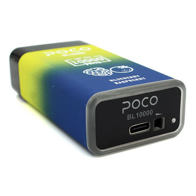 10pcs/caixinha 200pcs/caixinha Big Puff Vape com tipo de carregamento USB-C e bobina de malha para