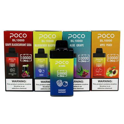 Projeto de alto desempenho POCO 10000PUFFS caneta de vaporizador descartável com 20 ml de E-Liquid e 5% de nicotina
