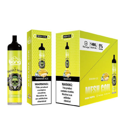 E-cigs do rei Vape Eficaz na redução de custos 15ml 6000puffs Mesh Coil Rechargable do golpe