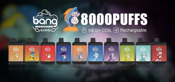 Pena descartável 650mAh do rei 8000 Vape do golpe com E-líquido 16ml