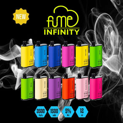 Fume Infinity descartável 3500 sopros 1500mAh 12ml pré-preenchido E Juice Vape Pen