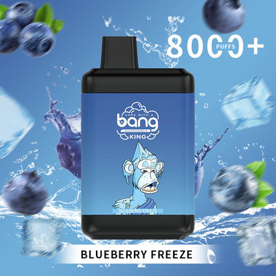 Da nicotina disponível popular do rei 8000puffs Ecig 2%3%5% do golpe do estoque da fábrica da Espanha vapor recarregável