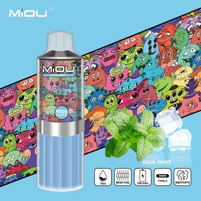 MIOU 9000 18 ml Vapor E líquido descartável pré- preenchido Variedade aromatizada