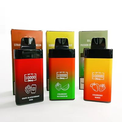 POCO BL10000 Vape recarregável descartável 20ml 5% Nic 650mAh Malha Falvores de frutas