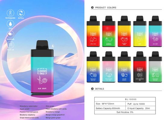 Dispositivo de Vaporização POCO com 10000 Puffs e 20 ml de E-Liquid para a máxima experiência de vaporização