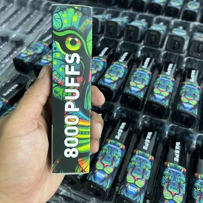 Caneta descartável Waspe 8000 Puff Bar 650mAh tipo C recarregável