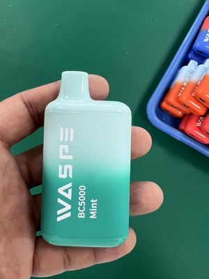 Waspe 5000 PUFFS Vape recarregável descartável 13 ml Suco pré-cheio