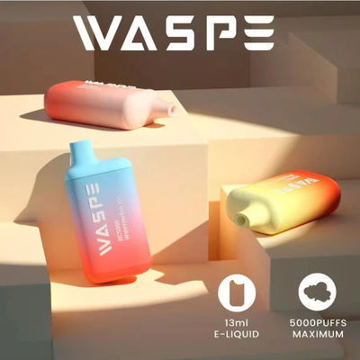 Vespa 5000 rede recarregável de vaporização bobina até 5000 puffs 5% vaporização descartável