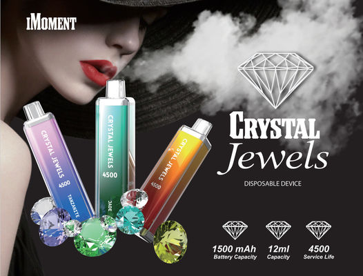 Custom Crystal 4500 Vapor descartável 12 ml pré-cheio até 4500 Puff Pod