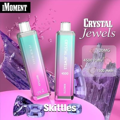 Dispositivo descartável de baixa nicotina Vape Crystal Jewels 4500 Puff Dispositivo descartável Plus Bar