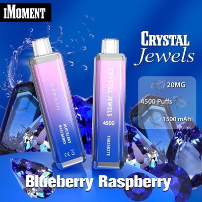 Caneta descartável de vaporização Cristal Joias 4500 Puffs Rede bobina 15 ml líquido recarregável Ecig