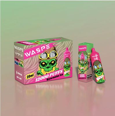Waspe 12000 Puff Recarregável Disponível Vape Fruta sabor E Cig OEM Disponível