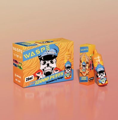 Waspe 12000 Puffs Big Puff Vape recarregável E cigarro 20 ml líquido