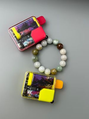 1.2ohm Mesh Coil Caixa clara vaporizador descartável 7000 Puffs Vape Pod pré-cheio
