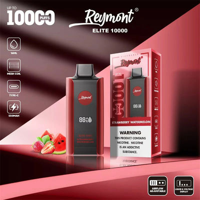 Elite 10000 Puffs Recarregável Disponível Vape Dispositivo 1.2ohm Resistência Rede bobina 8 sabor de fruta