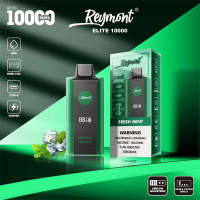 Elite 10000 Puffs Recarregável Disponível Vape Dispositivo 1.2ohm Resistência Rede bobina 8 sabor de fruta