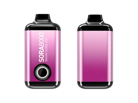Sora 8000 Puff Recarregável E Cigarette Mix Frutas Falvors Vape Pen descartável