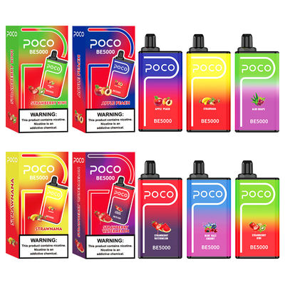POCO BE5000 pufa cigarro eletrônico descartável com 0/20/30/50 mg de sal de nicotina