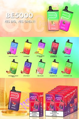 POCO BE5000 Puffs Preenchido Pod Vape OEM E Cigarro 5% Nic Sal