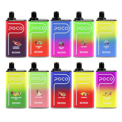 POCO BE5000 Puffs 14ml E Juice Vape Pen 1200mAh Cigarros descartáveis