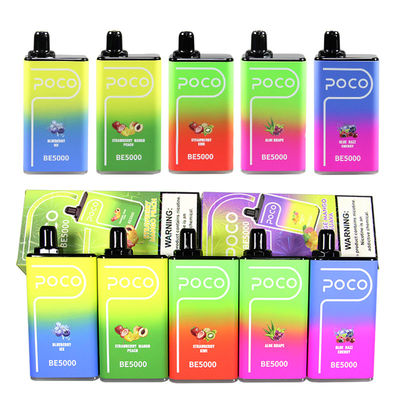 POCO BE5000 Puffs Preenchido Pod Vape OEM E Cigarro 5% Nic Sal