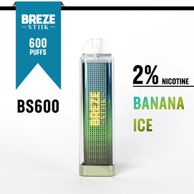 600Puffs caneta de vaporizador descartável com 2% de níquel para experiência de vaporizador na caixa de exibição