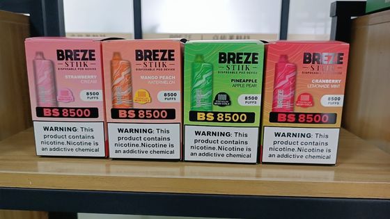 Bateria de 600mAh Vape para alta potência de nicotina 20/50mg