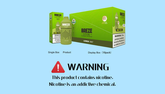 7500 Vape pré-cheio descartável com ponta redonda 200 pcs/caixão