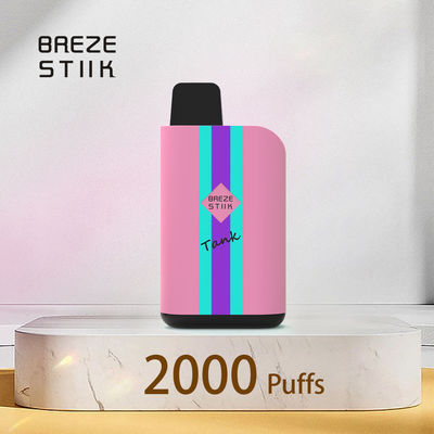 2000 Puffs Tipo-C Carregamento POD Vapor descartável para mais de 18 anos com design