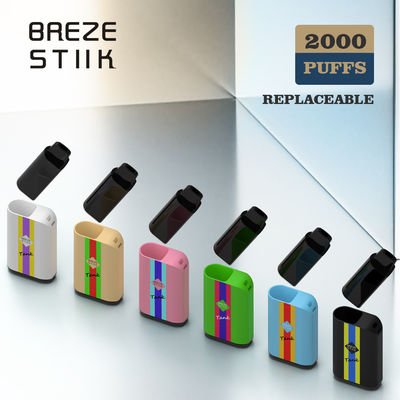 2000 Puffs Tipo-C Carregamento POD Vapor descartável para mais de 18 anos com design