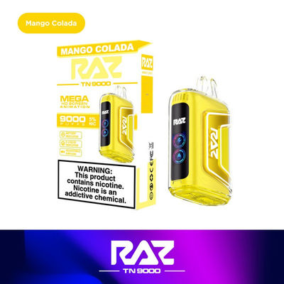 Tipo-C Vape recarregável dos EUA com bobina de malha de 1,2 ohm e sabores de frutas