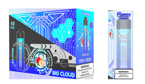 120g DTL Big Puff Tipo C recarregável com carregamento Tipo C para carregamento rápido