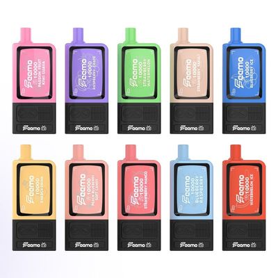 Mais de 10000 puffs POD Vape descartável com bateria de 650mAh e 5% de força Nic