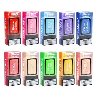 Mais de 10000 puffs POD Vape descartável com bateria de 650mAh e 5% de força Nic