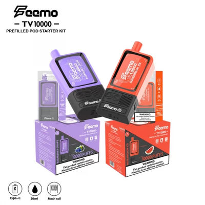 20 ml de cartucho de alta capacidade Vapor descartável com cartucho superior e bobina de malha