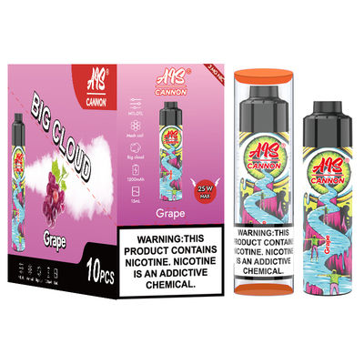 Experiência Fruits Série com Vape Puff Grande 1.0 ohm Resistência Tipo-C Carregamento