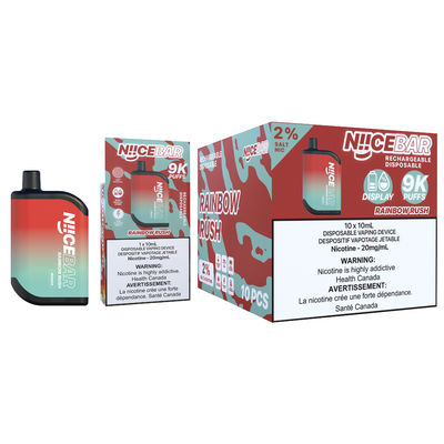 Experiência 9000puffs Big Puff Vape com carregamento USB Tipo-C Capacidade de suco de 15ml