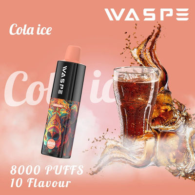 8000Puffs caneta de vapor descartável com método de pagamento Paypal e 85g de peso