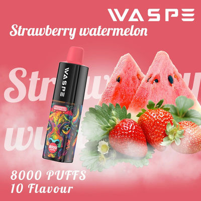 8000Puffs caneta de vapor descartável com método de pagamento Paypal e 85g de peso