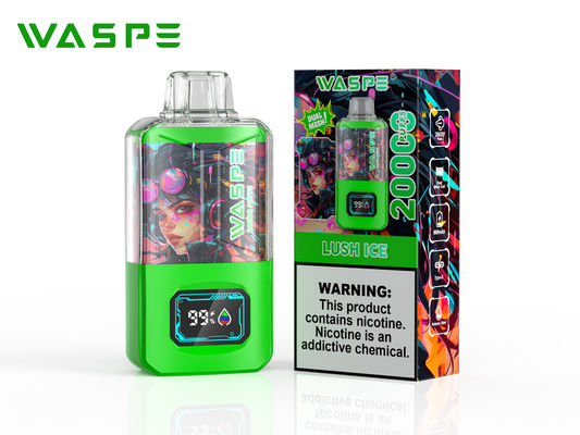 Sus304 Big Puff Vape Com 20000 Puffs 650 Mah Bateria Ecrã