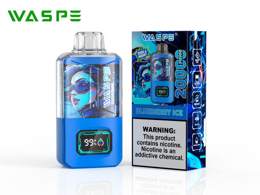 Sus304 Big Puff Vape Com 20000 Puffs 650 Mah Bateria Ecrã