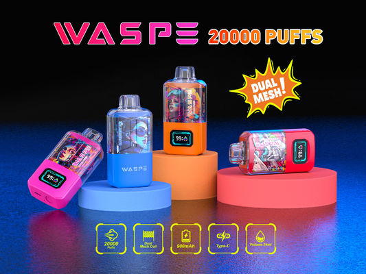 RGB Light Big Puff Bateria de vapor de 650 Mah Sus304 20000Puffs